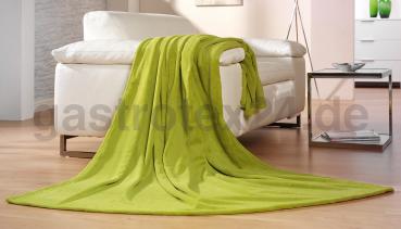 Mikrofaserdecke Memphis Premium grün